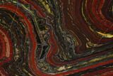 Polished Tiger Iron Stromatolite - Billion Years #129298-1
